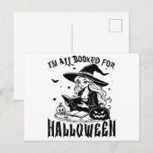 Witchy Reads: Ik ben helemaal klaar voor Halloween Briefkaart (Voorkant / Achterkant)