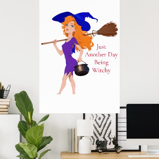 Witchy Redhead Thunder_Cove Poster (Thuiskantoor)