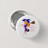 Witchy Redhead Thunder_Cove Ronde Button 3,2 Cm (Voorkant /achterkant)