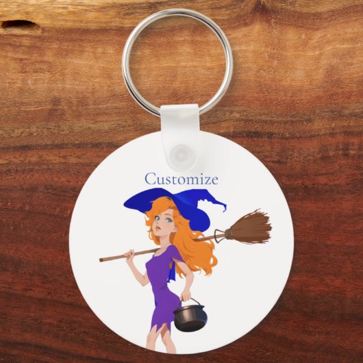 Witchy Redhead Thunder_Cove Sleutelhanger (Achterkant)