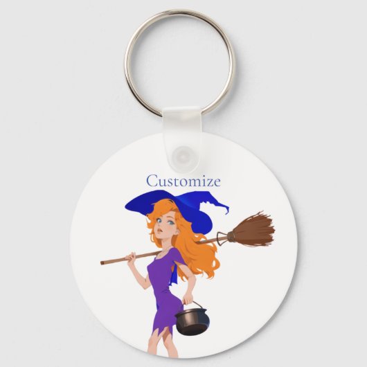 Witchy Redhead Thunder_Cove Sleutelhanger (Achterkant)