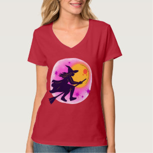Witchy Ride - Halloween Flying Broom T-shirt