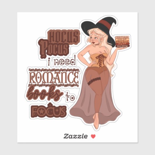Witchy Romance Reader Sticker (Vel)