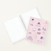 Witchy roze en Paarse Notitieboek (Binnen)