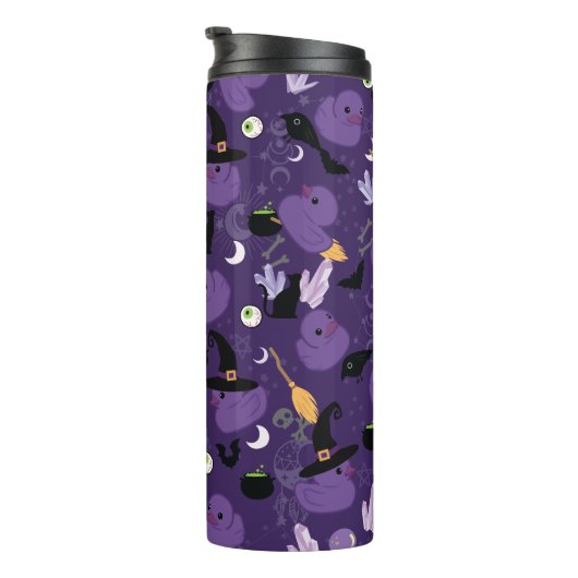 Witchy Rubber Ducks Thermische Tumbler Thermosbeker (Geroteerd rechts)