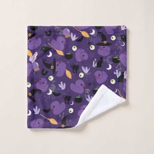 Witchy Rubber Eenden Handdoek (Wasdoekje)