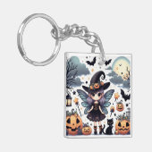 Witchy & Schattige (1) Acryl Sleutelhanger (Voorkant Links)