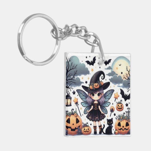 Witchy & Schattige (1) Acryl Sleutelhanger (Voorkant Links)