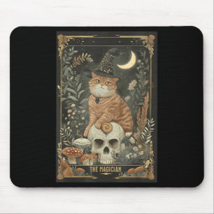 Witchy Schattige Cat Tarot Kaart Gothic Cottagecor Muismat