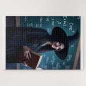 Witchy Science Teacher - Magisch klaslokaal Legpuzzel (Horizontaal)