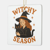 witchy-seizoen keramisch ornament (Links)