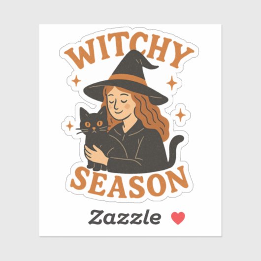 witchy-seizoen sticker (Vel)