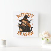 witchy-seizoen vierkante klok (Huis)