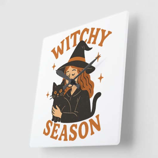 witchy-seizoen vierkante klok (Hoek)