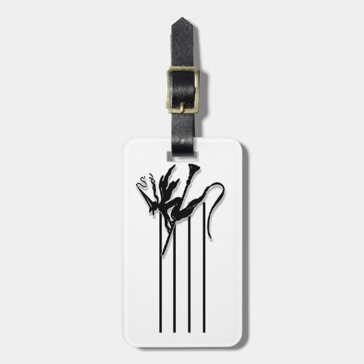 Witchy Silhouette Bagagelabel (Voorkant verticaal)