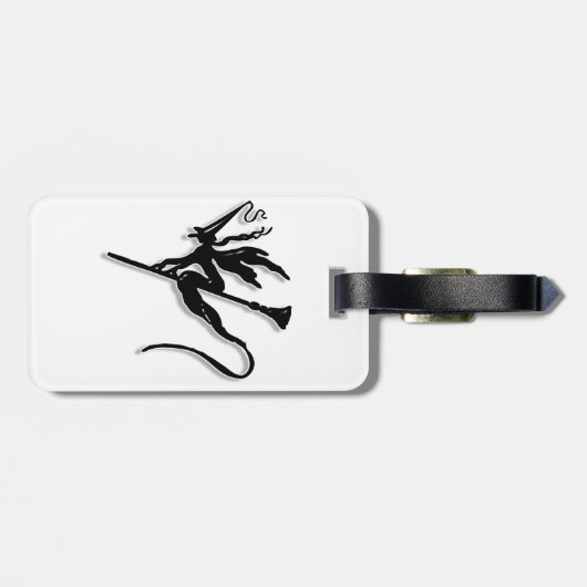 Witchy Silhouette Bagagelabel (Achterkant horizontaal)