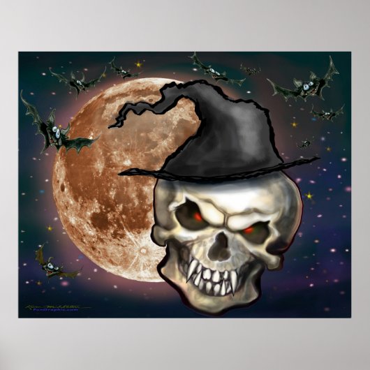 Witchy Skull Poster (Voorkant)