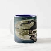 Witchy Skull Two-Tone Coffee Mok (Voorkant links)
