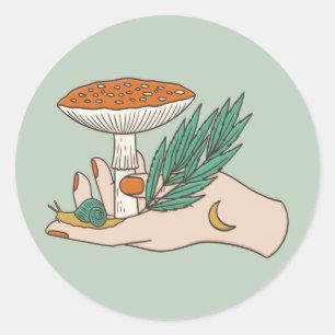 Witchy Snail & Mushroom Sticker Sheet