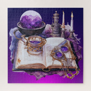 Witchy Spell Book Mystieke vibes Legpuzzel