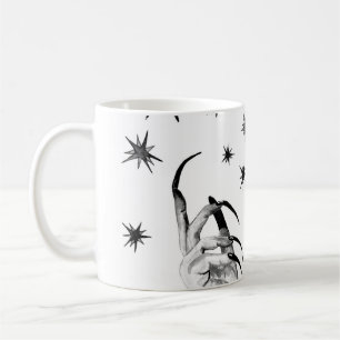 Witchy Stars: Halloween nacht achtergrond Koffiemok