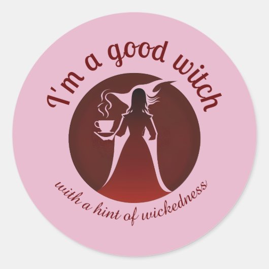 Witchy Sticker | Goede heek met een wenk van schut (Voorkant)