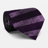 Witchy Stripes in Paars en zwart Stropdas (Opgerold)