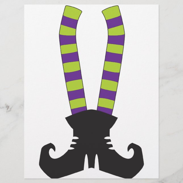 Witchy Stripy Sokken (Voorkant)