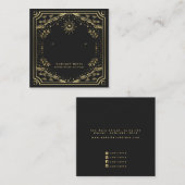 Witchy Tarot Kaart Stud Oorbel Display Vierkante Visitekaartje (Voorkant / Achterkant)