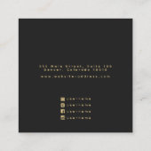 Witchy Tarot Kaart Stud Oorbel Display Vierkante Visitekaartje (Achterkant)