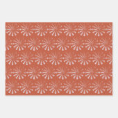 Witchy Terra Cotta Boho Moon Phase Pattern Inpakpapier Vel (Voorkant 2)