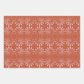 Witchy Terra Cotta Boho Moon Phase Pattern Inpakpapier Vel (Voorkant)
