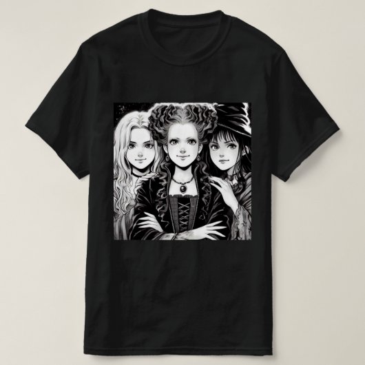 Witchy-trio T-shirt (Design voorkant)