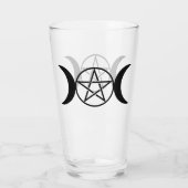 Witchy Triple Goddess Drink Glass Gothic Witch Glas (Achterkant)
