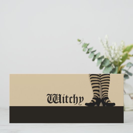 Witchy-uitnodigingen Kaart (Staand voorkant)