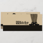 Witchy-uitnodigingen Kaart (Voorkant / Achterkant)