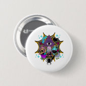 Witchy Vibes and Spiders Ronde Button 5,7 Cm (Voorkant /achterkant)