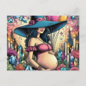 Witchy Vibes-Baby shower Uitnodiging Briefkaart (Voorkant)