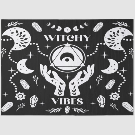 Witchy Vibes Halloween Decoupage Tissue Paper Tissuepapier (Voorkant)
