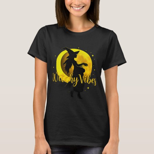Witchy Vibes Halloween - Moon Magic T-shirt (Voorkant)