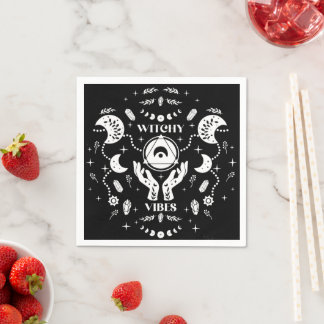Witchy Vibes Halloween papieren servetten