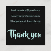 WITCHY VIBES HALLOWEEN VIERKANTE VISITEKAARTJE (Achterkant)