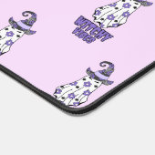 "Witchy Vibes" Halloween Witch Ghost Paarse Bureaumat (Hoek)