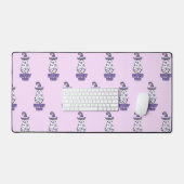 "Witchy Vibes" Halloween Witch Ghost Paarse Bureaumat (Keyboard & Muis)