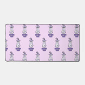 "Witchy Vibes" Halloween Witch Ghost Paarse Bureaumat (Voorkant)