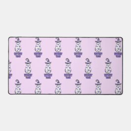 "Witchy Vibes" Halloween Witch Ghost Paarse Bureaumat