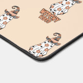 Witchy Vibes - Halloween Witch Ghost Sinaasappel Bureaumat (Hoek)