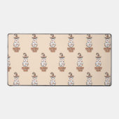 Witchy Vibes - Halloween Witch Ghost Sinaasappel Bureaumat (Voorkant)