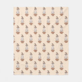 Witchy Vibes - Halloween Witch Ghost Sinaasappel Fleece Deken (Voorkant)