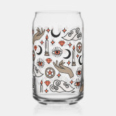 Witchy Vibes Pattern Blikvorm Glas (Links)